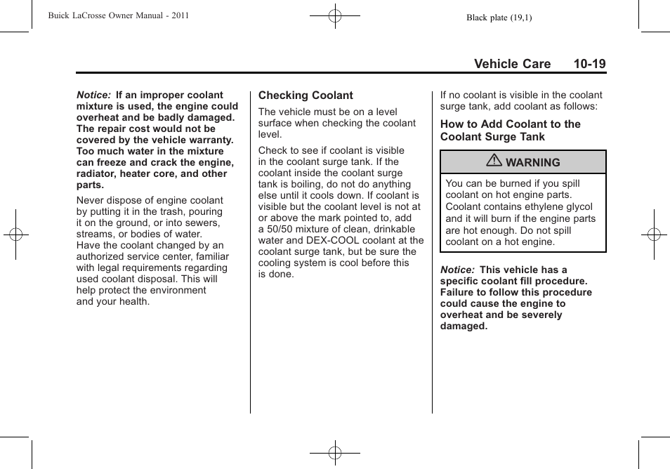Buick 2011 Lacrosse User Manual | Page 331 / 462