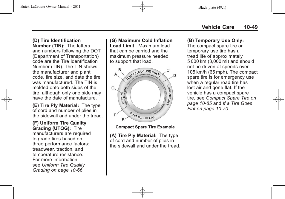Buick 2011 Lacrosse User Manual | Page 361 / 462