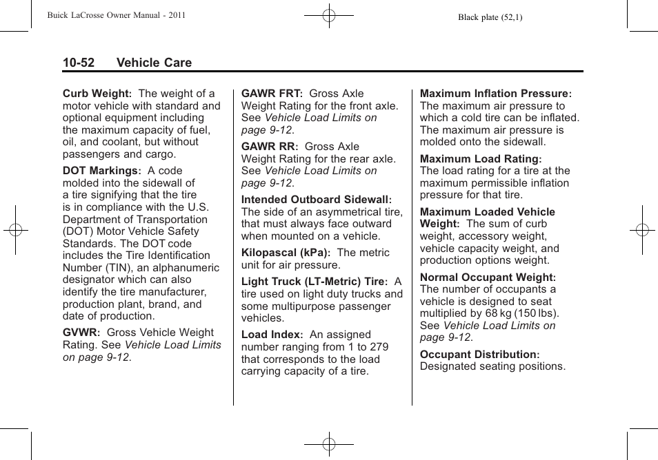 Buick 2011 Lacrosse User Manual | Page 364 / 462