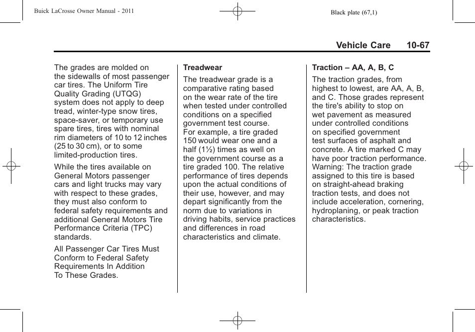 Buick 2011 Lacrosse User Manual | Page 379 / 462