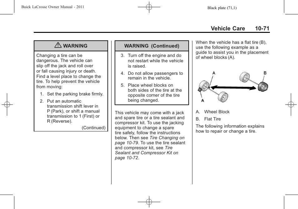 Buick 2011 Lacrosse User Manual | Page 383 / 462