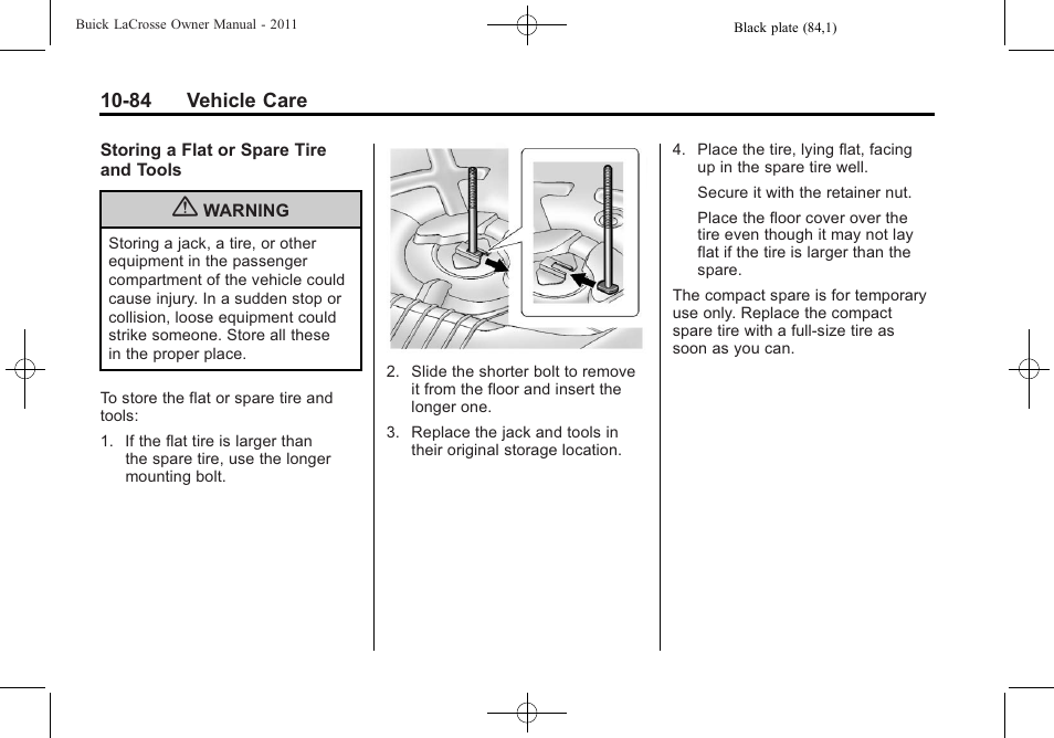 Buick 2011 Lacrosse User Manual | Page 396 / 462