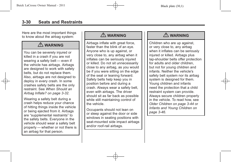 Buick 2011 Lacrosse User Manual | Page 84 / 462