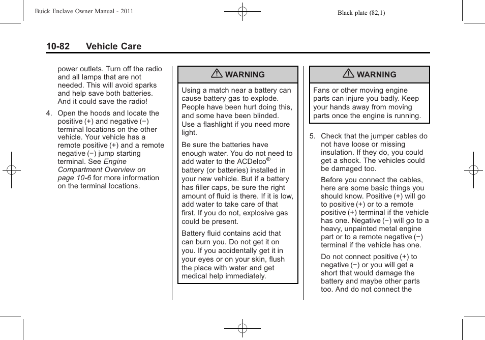 Buick 2011 Enclave User Manual | Page 374 / 434