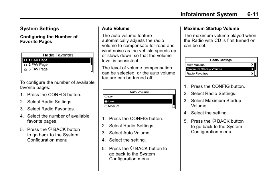 Infotainment system 6-11 | Buick 2010 Lacrosse User Manual | Page 155 / 418
