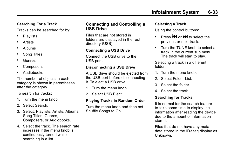 Infotainment system 6-33 | Buick 2010 Lacrosse User Manual | Page 177 / 418