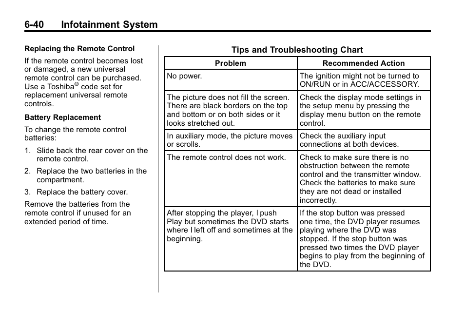 40 infotainment system | Buick 2010 Lacrosse User Manual | Page 184 / 418