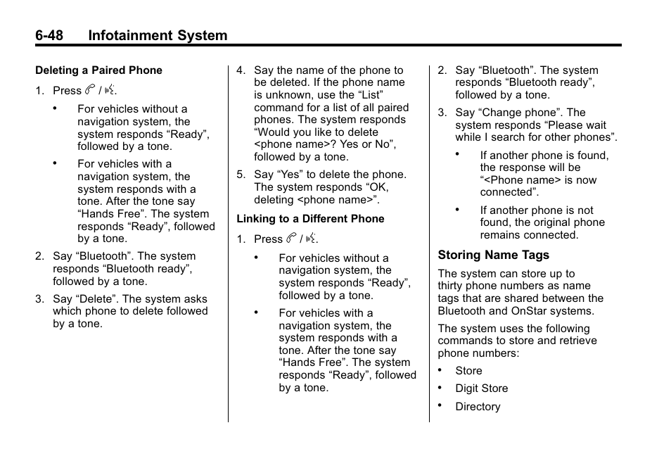 48 infotainment system | Buick 2010 Lacrosse User Manual | Page 192 / 418