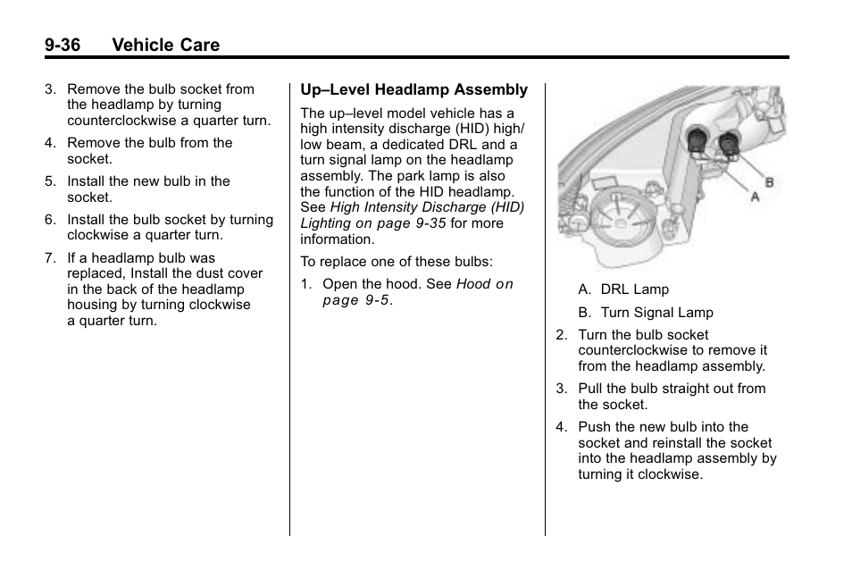 36 vehicle care | Buick 2010 Lacrosse User Manual | Page 316 / 418