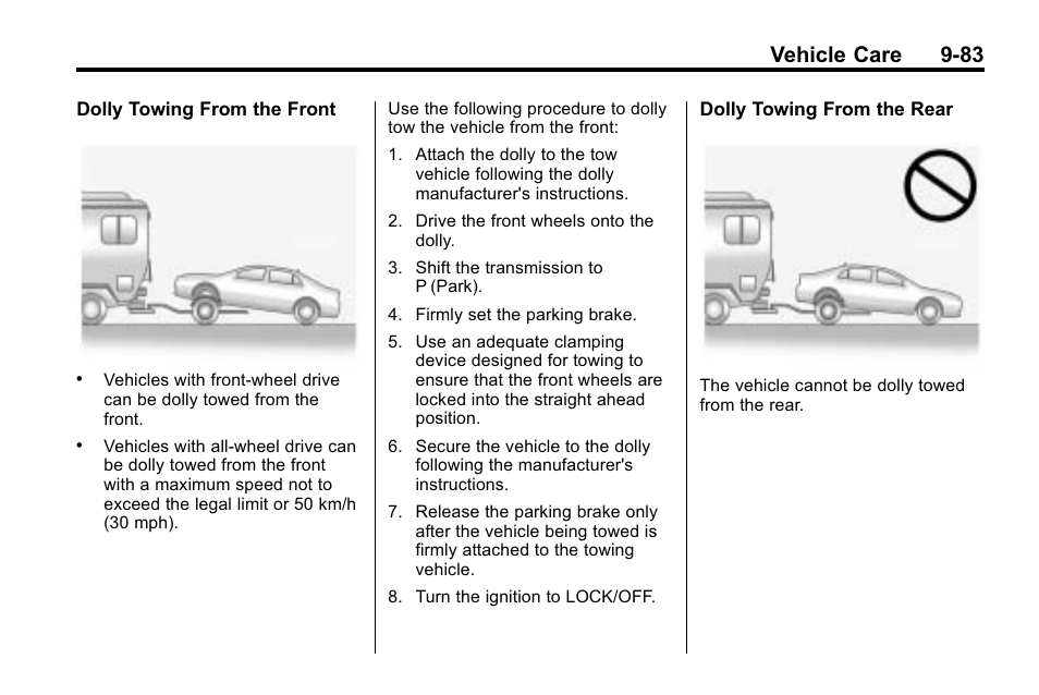 Vehicle care 9-83 | Buick 2010 Lacrosse User Manual | Page 363 / 418
