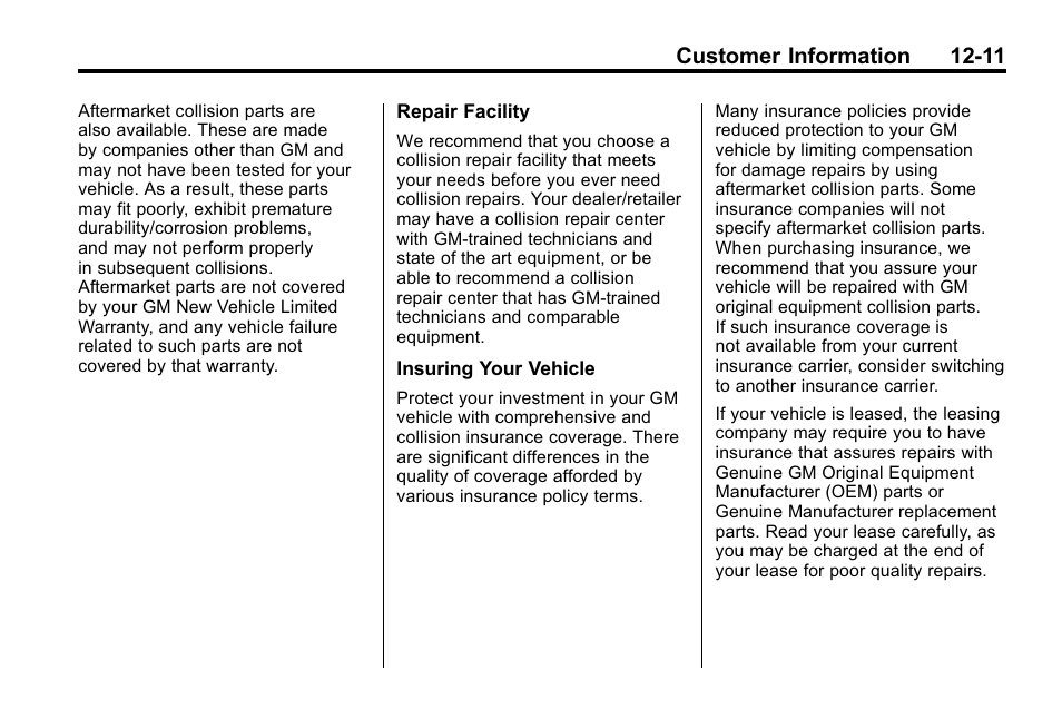 Buick 2010 Lacrosse User Manual | Page 399 / 418