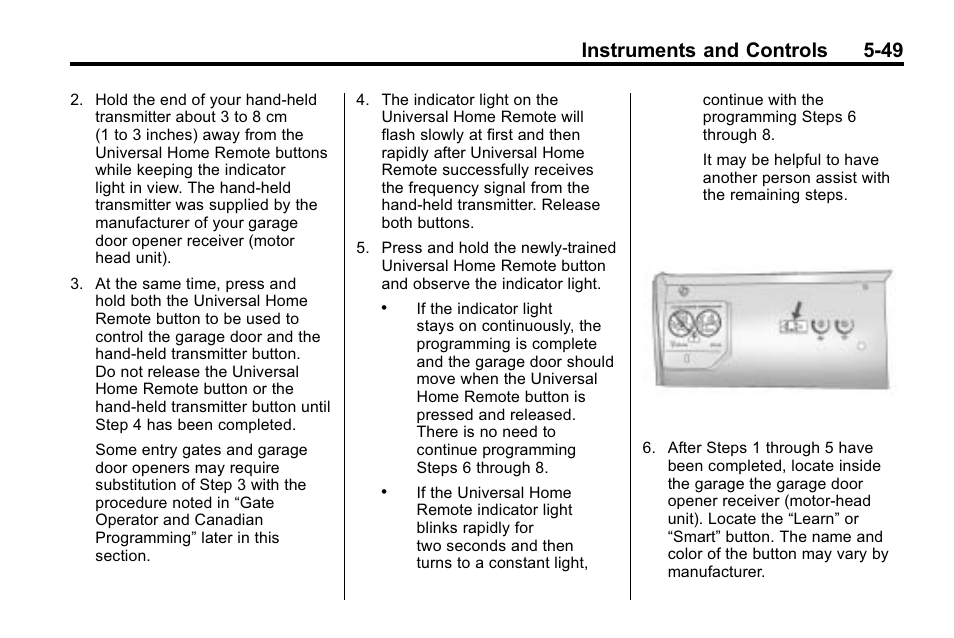 Instruments and controls 5-49 | Buick 2010 Enclave User Manual | Page 167 / 440