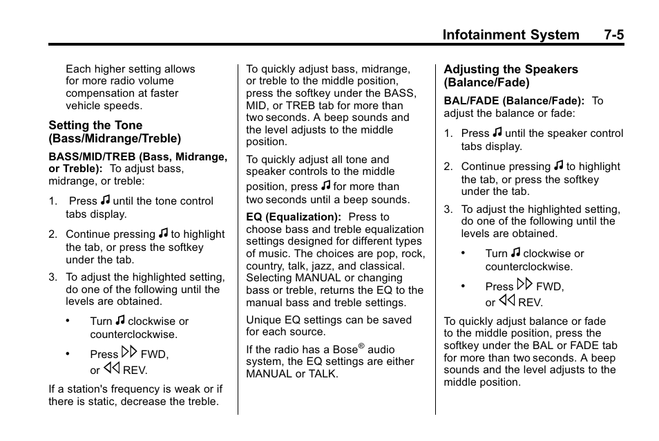 Infotainment system 7-5 | Buick 2010 Enclave User Manual | Page 183 / 440