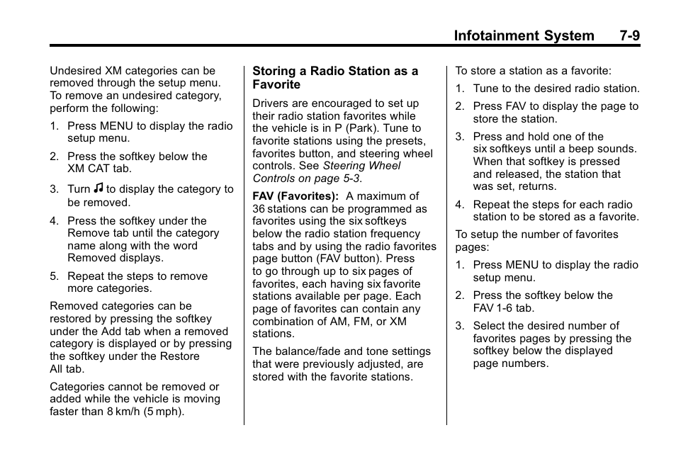 Infotainment system 7-9 | Buick 2010 Enclave User Manual | Page 187 / 440