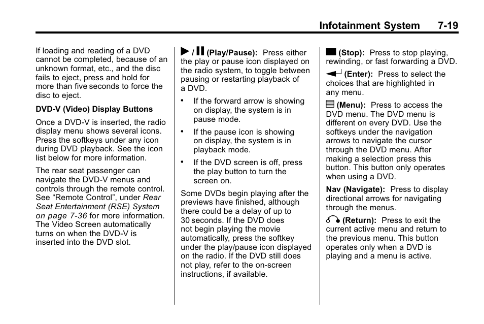 Infotainment system 7-19 | Buick 2010 Enclave User Manual | Page 197 / 440