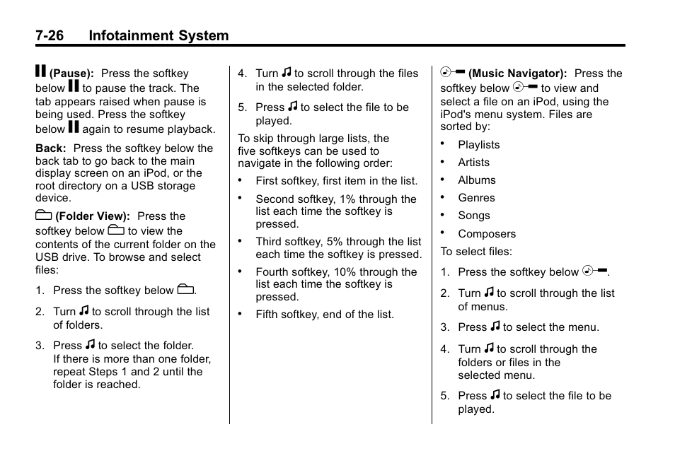 26 infotainment system | Buick 2010 Enclave User Manual | Page 204 / 440