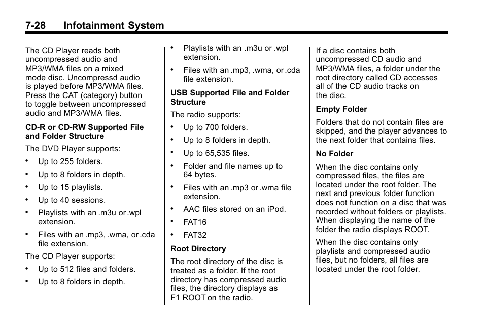28 infotainment system | Buick 2010 Enclave User Manual | Page 206 / 440