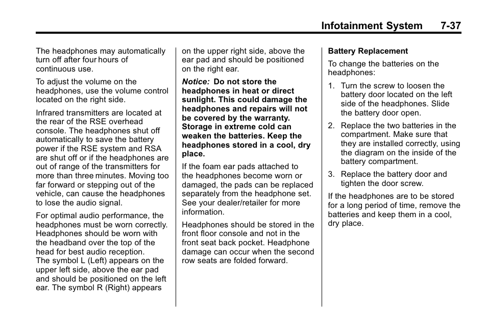 Infotainment system 7-37 | Buick 2010 Enclave User Manual | Page 215 / 440