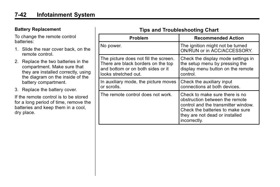 42 infotainment system | Buick 2010 Enclave User Manual | Page 220 / 440