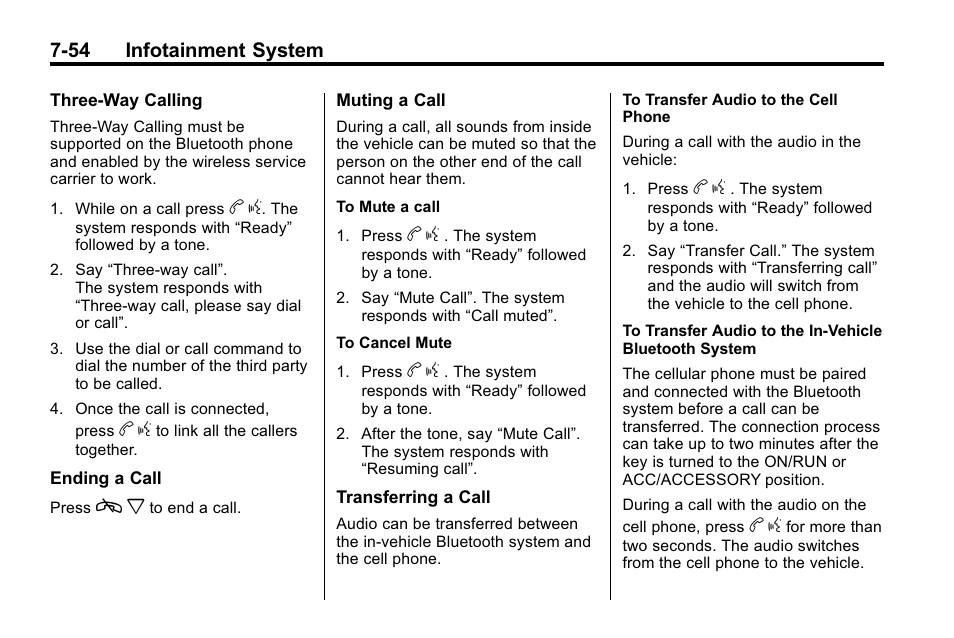 54 infotainment system | Buick 2010 Enclave User Manual | Page 232 / 440