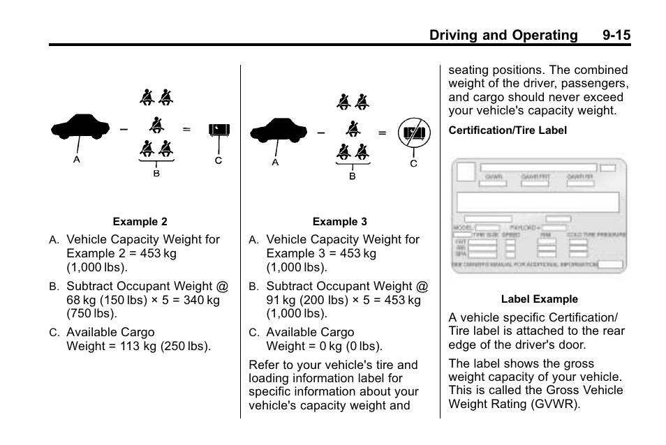 Driving and operating 9-15 | Buick 2010 Enclave User Manual | Page 259 / 440