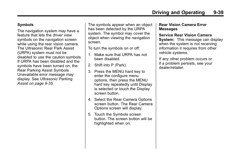 Driving and operating 9-39 | Buick 2010 Enclave User Manual | Page 283 / 440