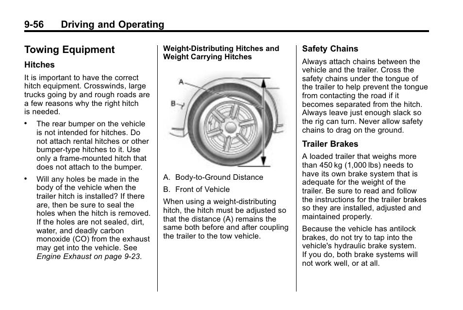 Towing equipment, Towing equipment -56, 56 driving and operating | Buick 2010 Enclave User Manual | Page 300 / 440