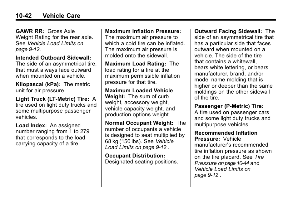 Buick 2010 Enclave User Manual | Page 344 / 440