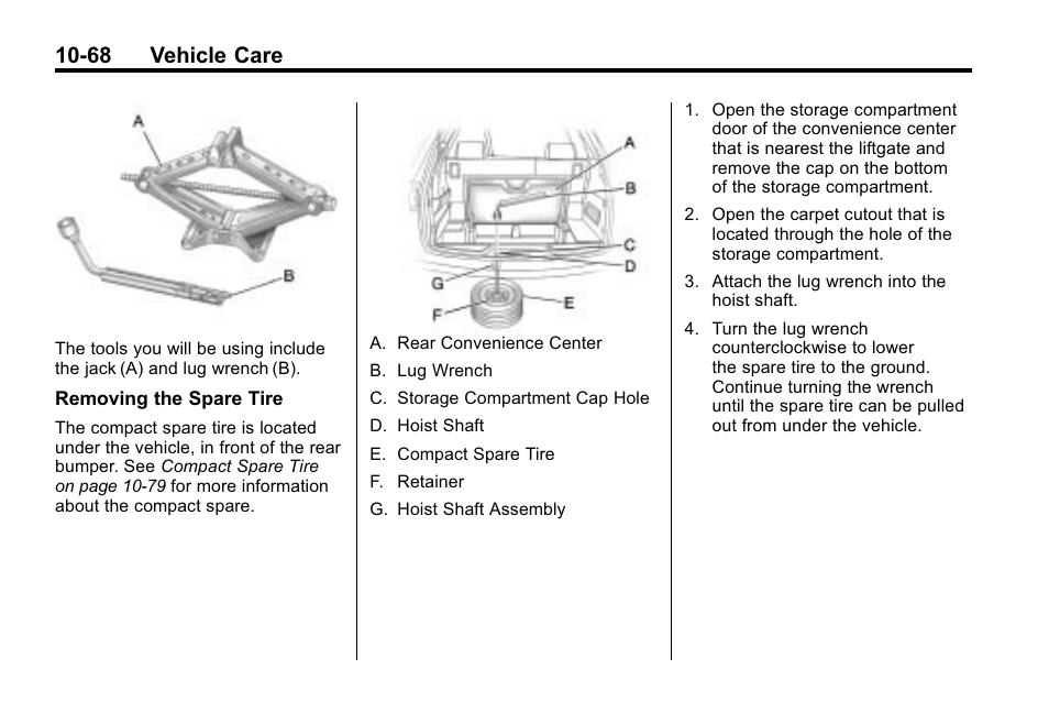 68 vehicle care | Buick 2010 Enclave User Manual | Page 370 / 440