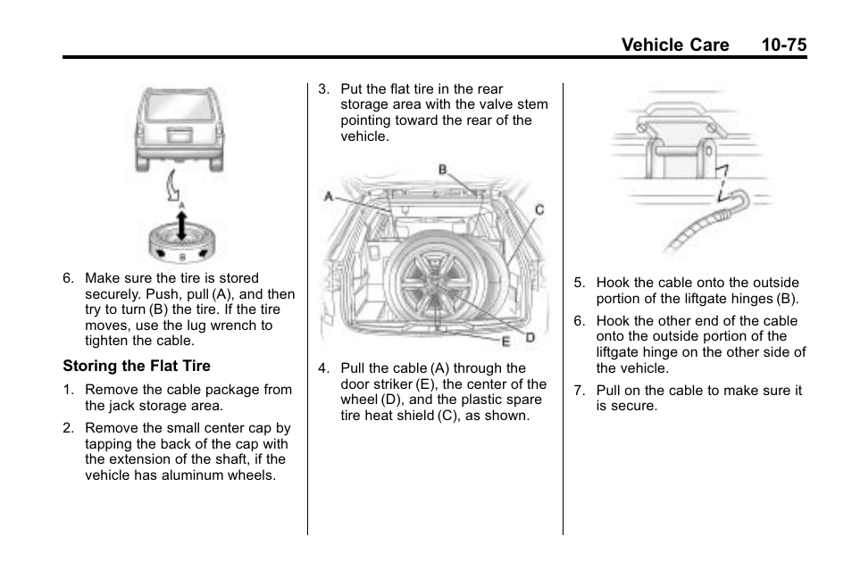 Vehicle care 10-75 | Buick 2010 Enclave User Manual | Page 377 / 440