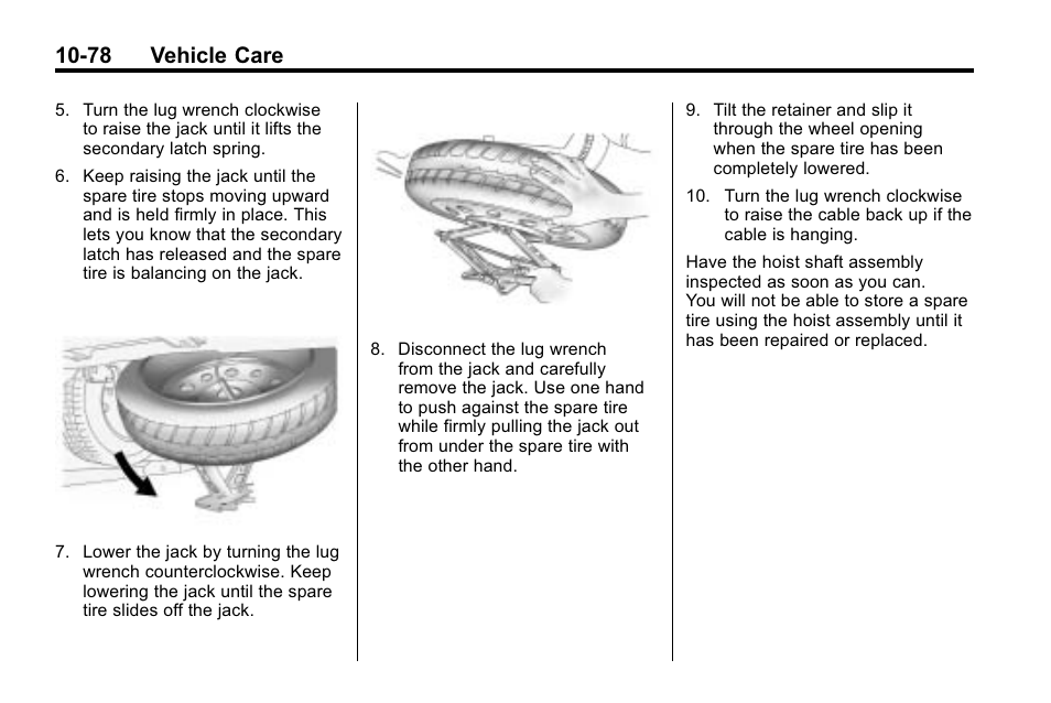 78 vehicle care | Buick 2010 Enclave User Manual | Page 380 / 440