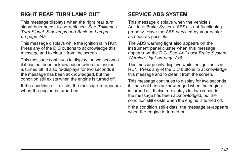 Buick 2007 Terraza User Manual | Page 243 / 562