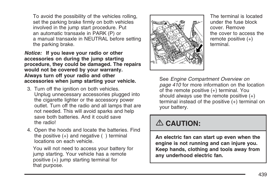 Caution | Buick 2007 Terraza User Manual | Page 439 / 562