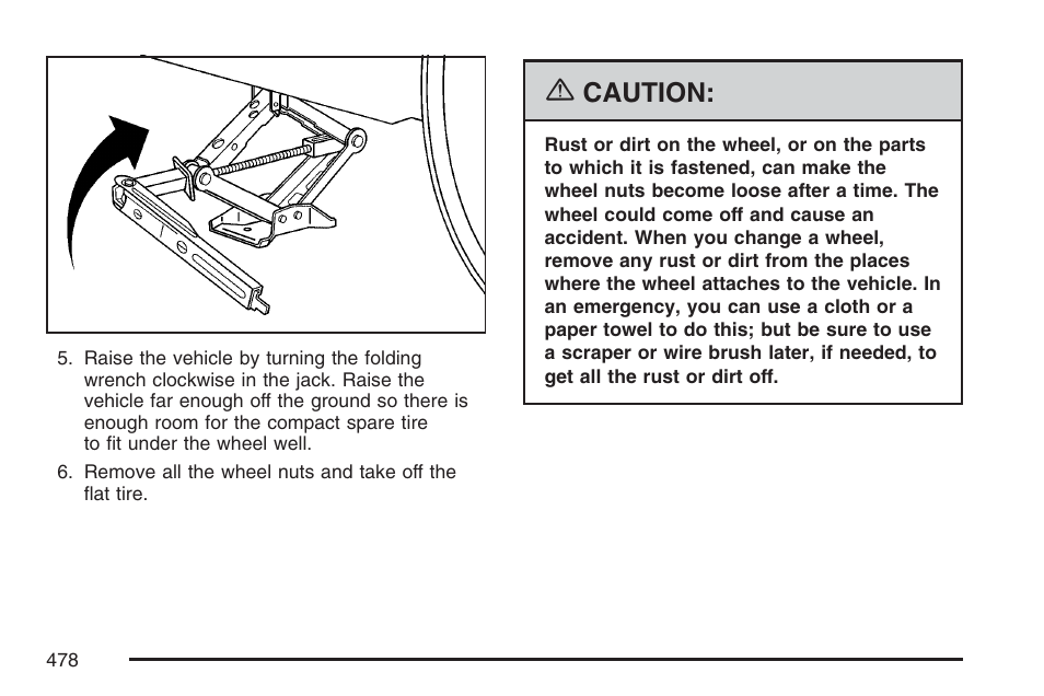 Caution | Buick 2007 Terraza User Manual | Page 478 / 562