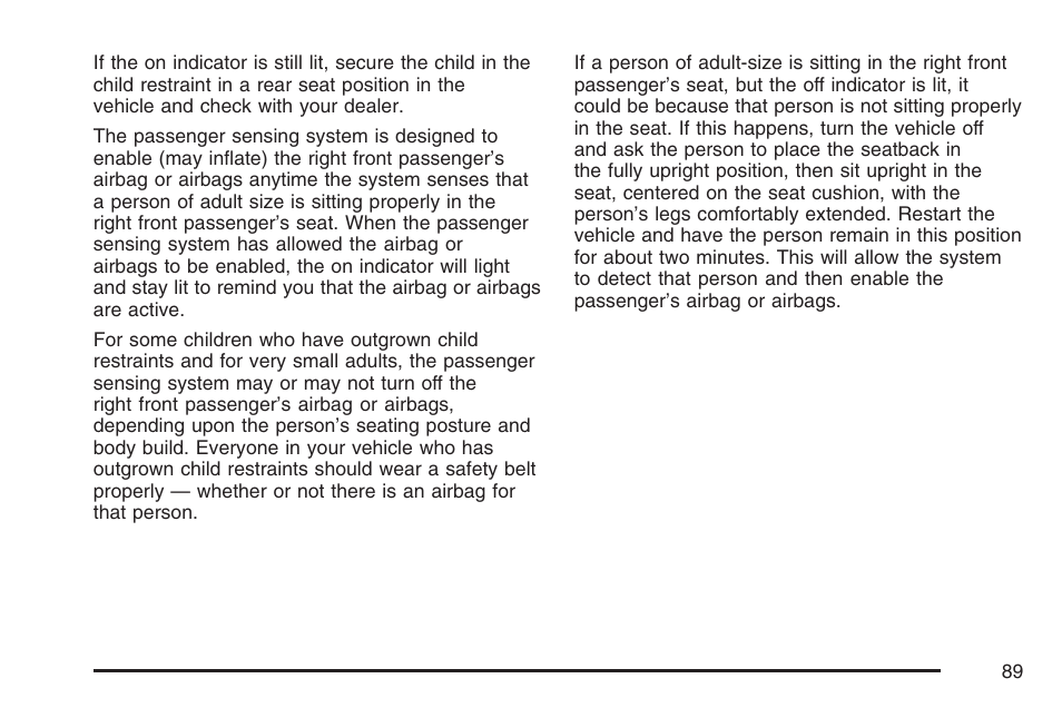 Buick 2007 Terraza User Manual | Page 89 / 562