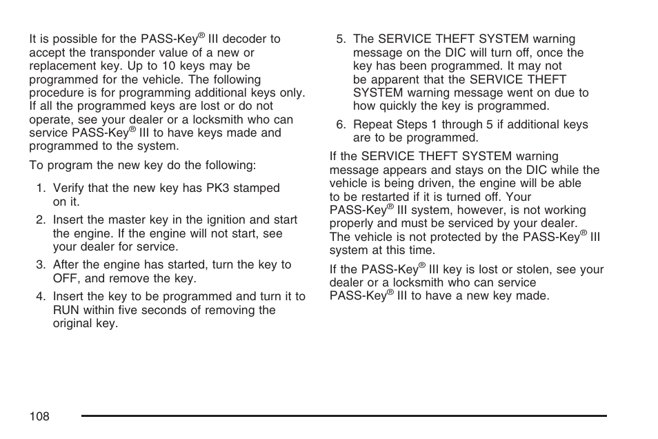 Buick 2007 LaCrosse User Manual | Page 108 / 512