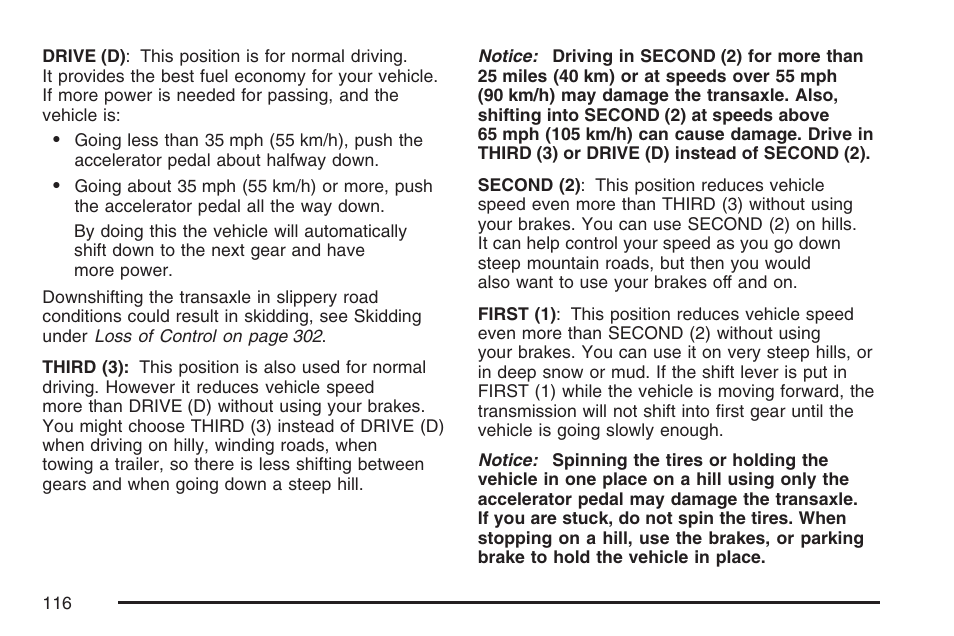 Buick 2007 LaCrosse User Manual | Page 116 / 512