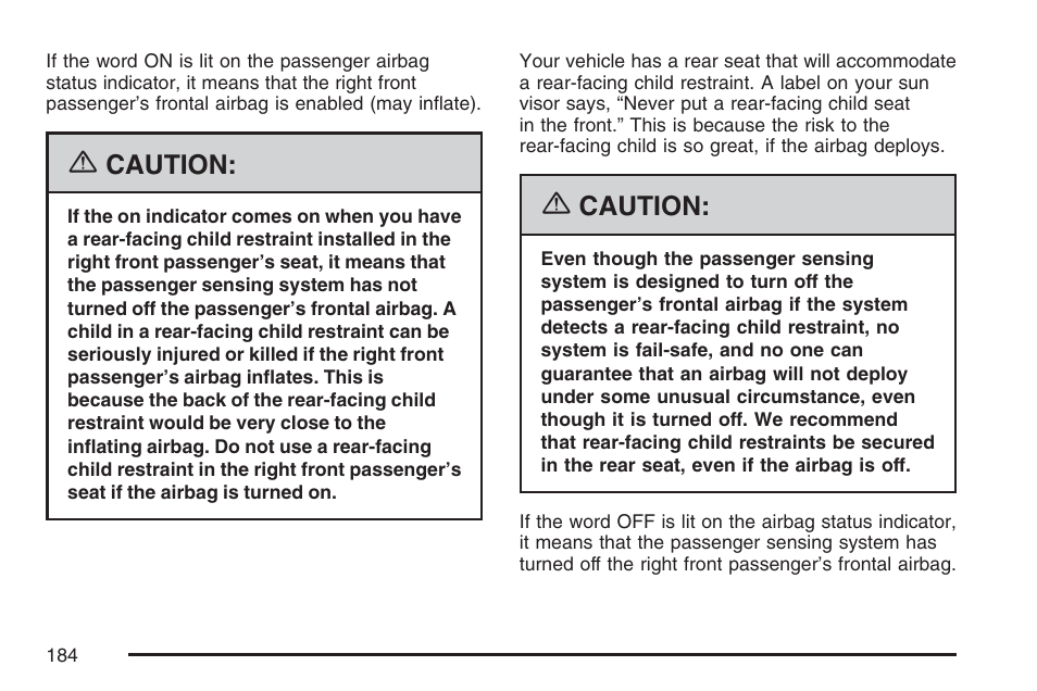 Buick 2007 LaCrosse User Manual | Page 184 / 512