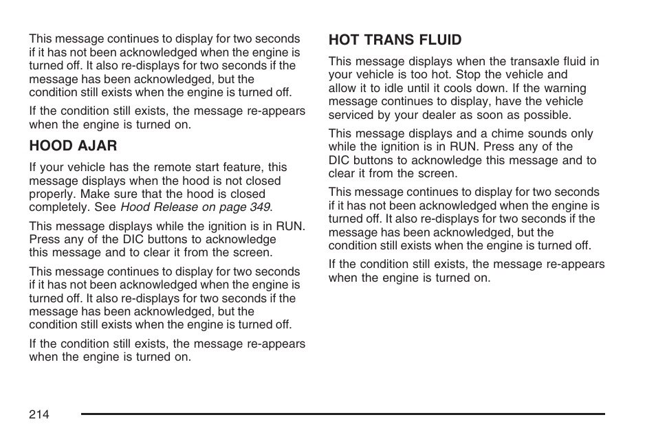 Buick 2007 LaCrosse User Manual | Page 214 / 512