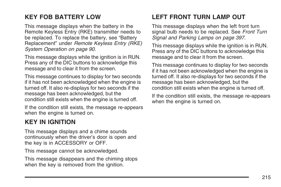Buick 2007 LaCrosse User Manual | Page 215 / 512