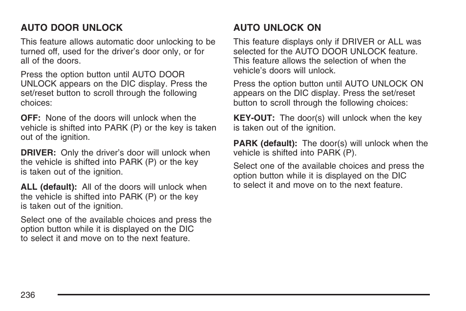 Buick 2007 LaCrosse User Manual | Page 236 / 512