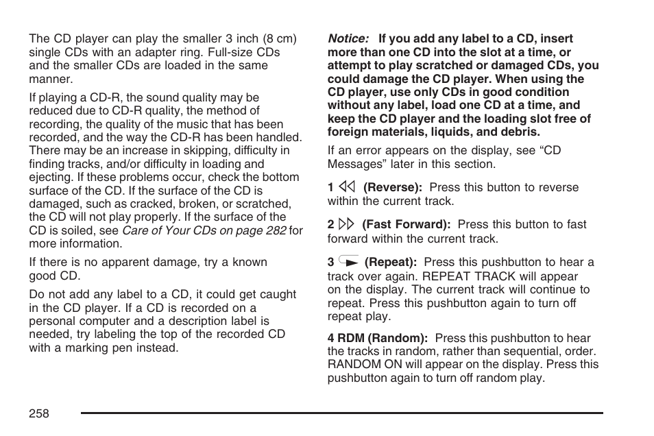 Buick 2007 LaCrosse User Manual | Page 258 / 512