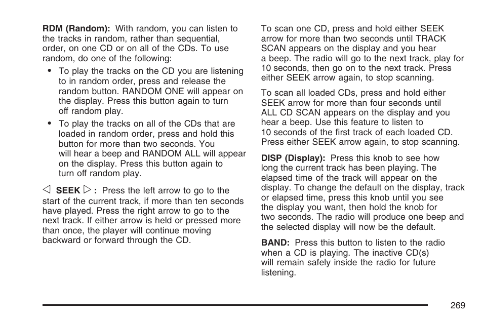 Buick 2007 LaCrosse User Manual | Page 269 / 512