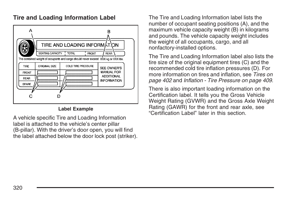 Buick 2007 LaCrosse User Manual | Page 320 / 512