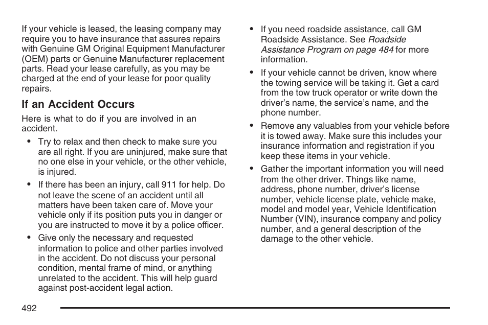 Buick 2007 LaCrosse User Manual | Page 492 / 512