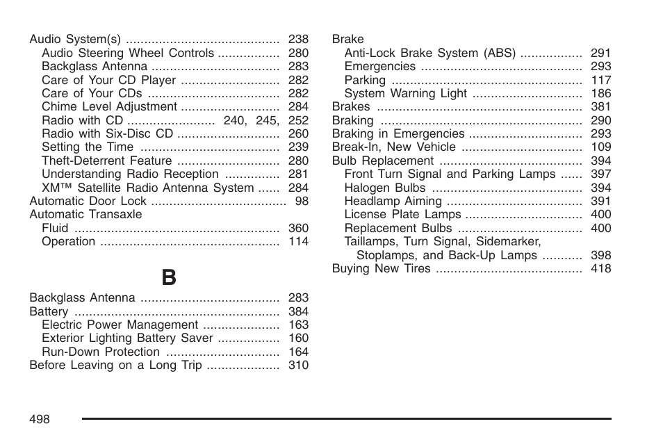 Buick 2007 LaCrosse User Manual | Page 498 / 512