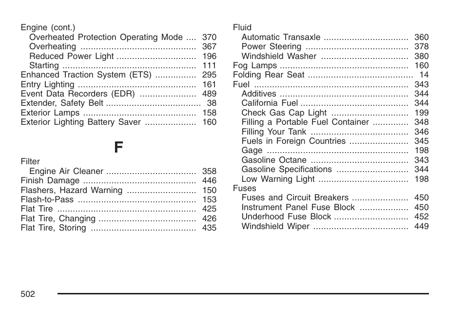 Buick 2007 LaCrosse User Manual | Page 502 / 512