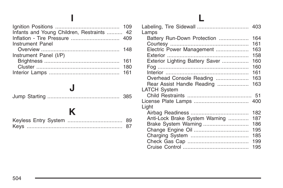 Buick 2007 LaCrosse User Manual | Page 504 / 512