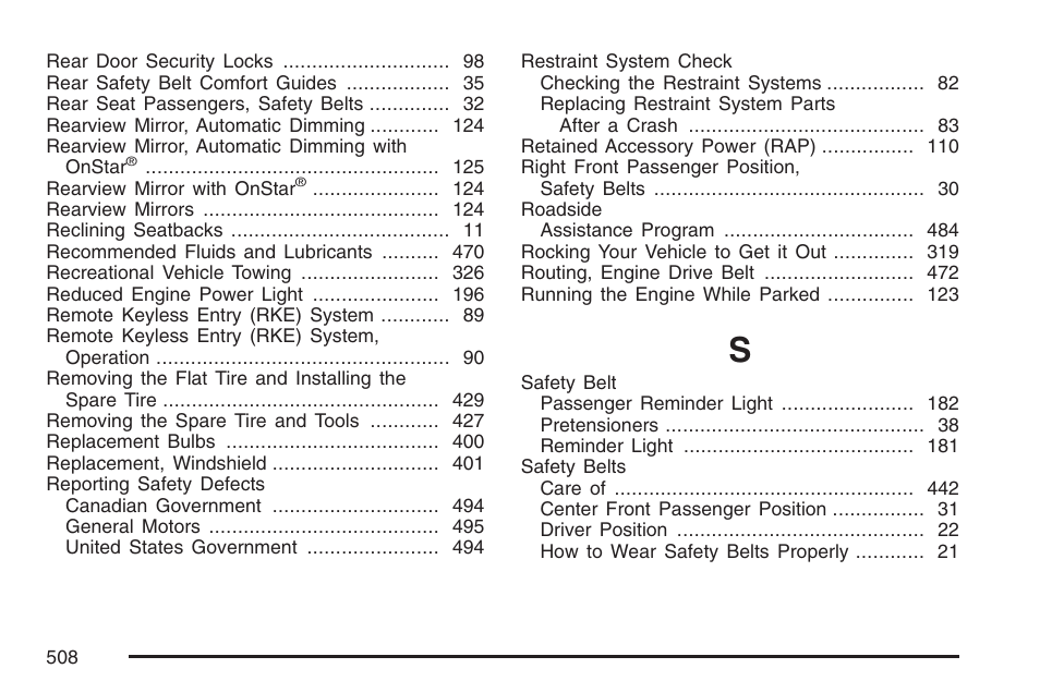 Buick 2007 LaCrosse User Manual | Page 508 / 512