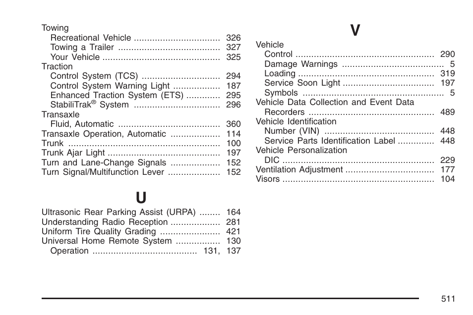 Buick 2007 LaCrosse User Manual | Page 511 / 512